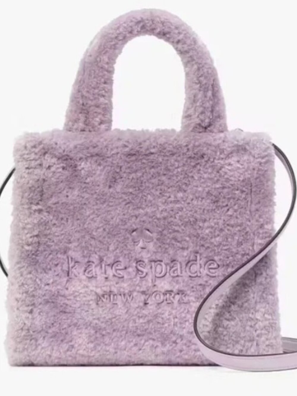 Kate Spade Violet Faux-Fur Small Tote (NWT)